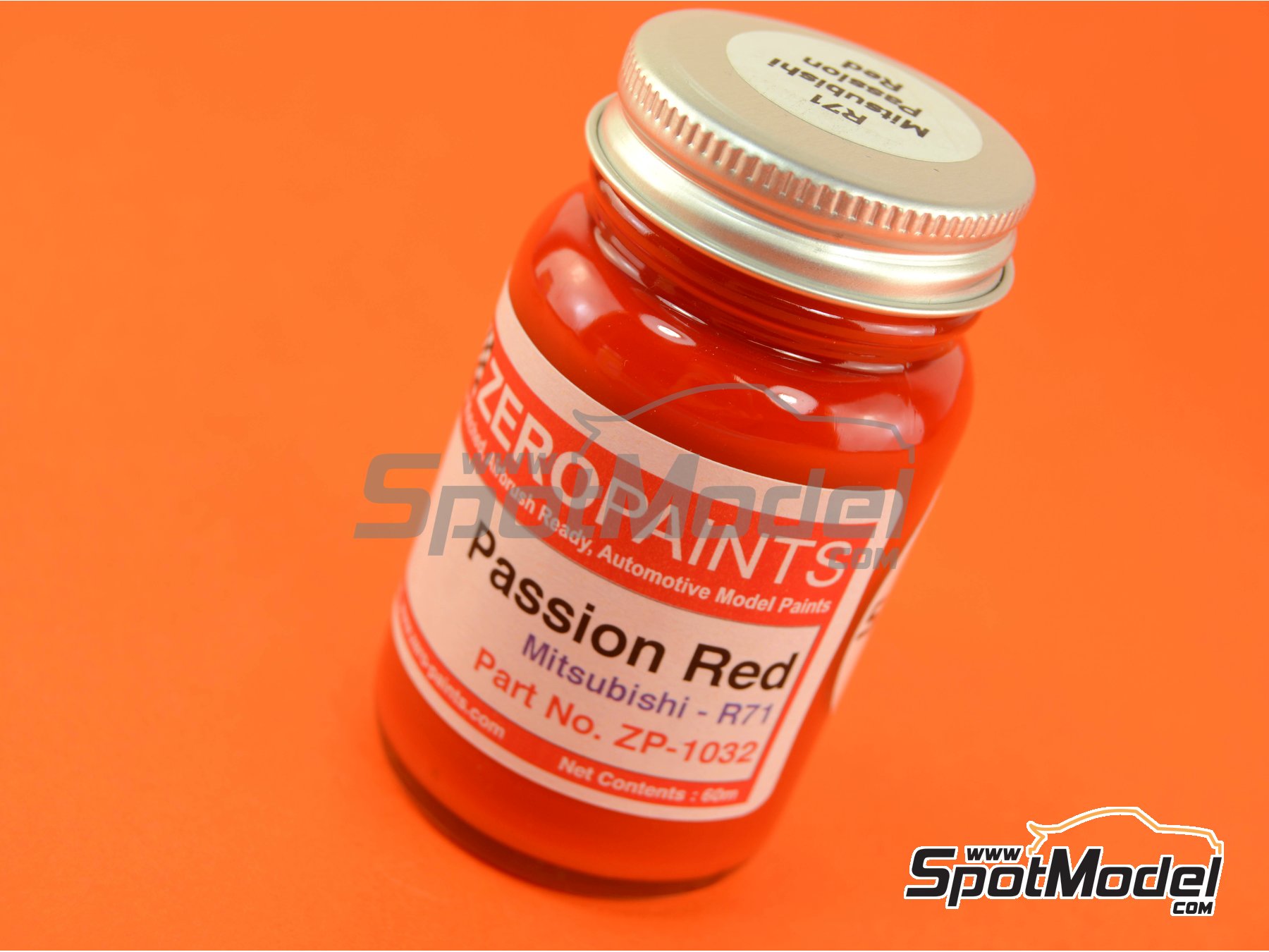 Zero Paints ZP-1032-R71: Paint for airbrush Mitsubishi Passion Red